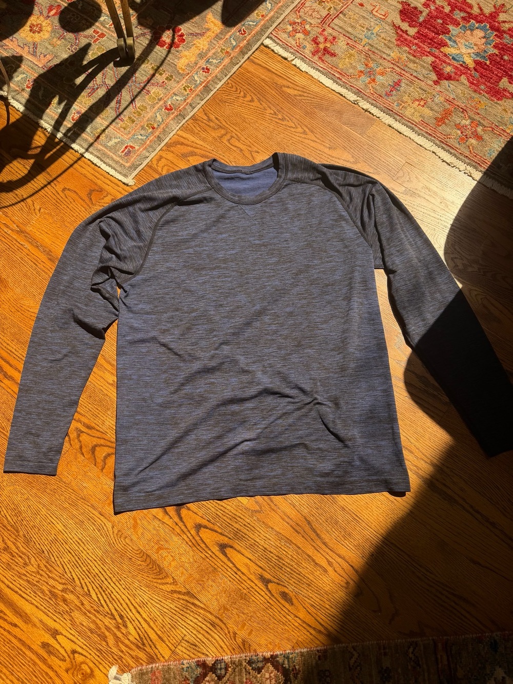 lululemon athletica Men's Long Sleeve Crewneck - Heather Navy